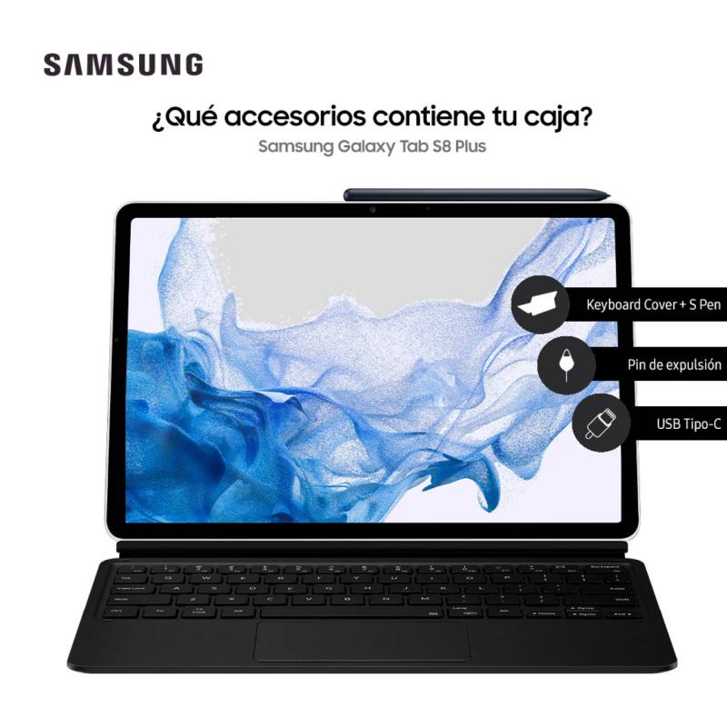 Tecno Buy GALAXY TAB S8 PLUS + KEYBOARD COVER (11", 128GB, WIFI)