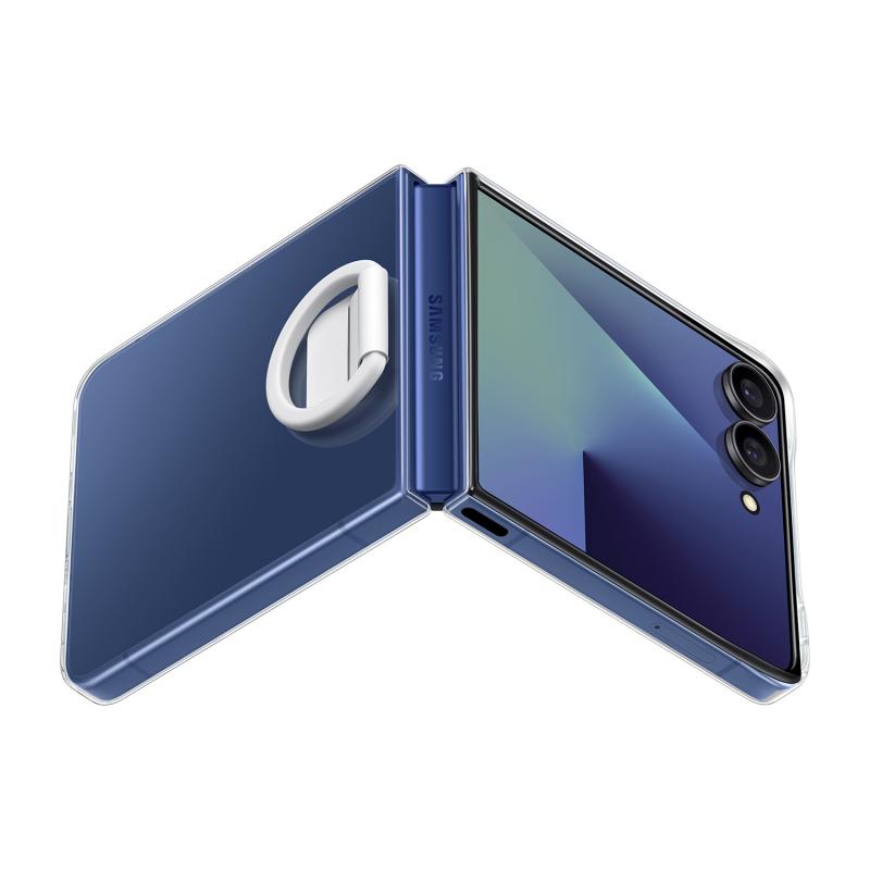 GALAXY ZFLIP 7 RING SILICONE CASE CLEAR - 6